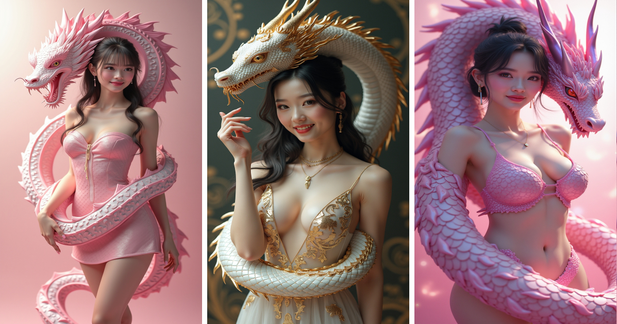 AI Cute Girl with Dragon Fantasy Anime Art & HD Wallpapers - Aivana