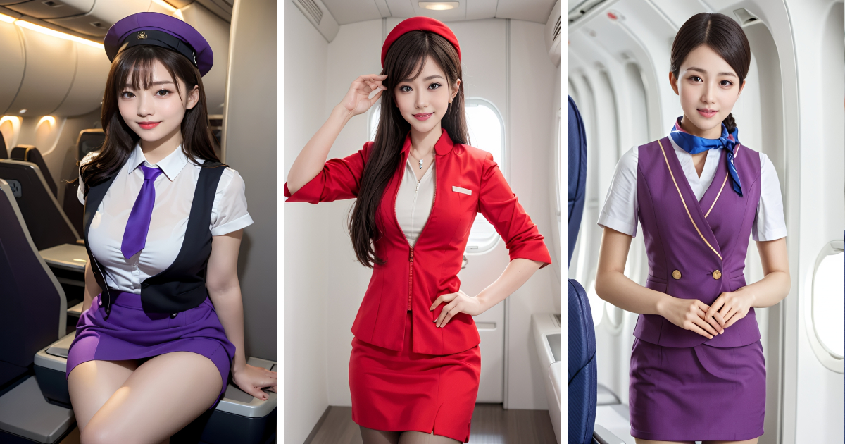 ✈️ Beautiful Air Hostess AI Wallpaper - Aivana