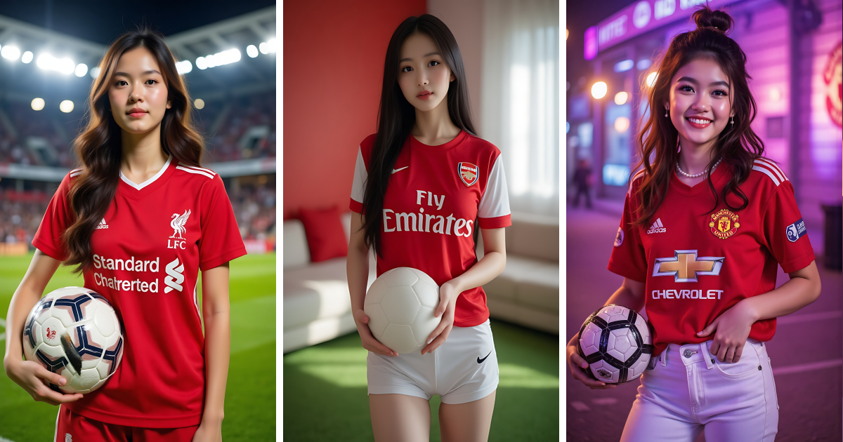 Cute Female Football Player AI Images - Aivana