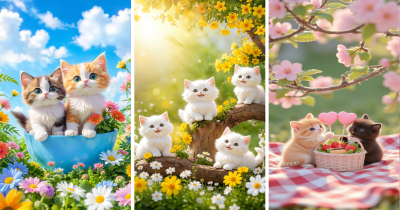 🐱 Cute Cat AI Images Wallpaper